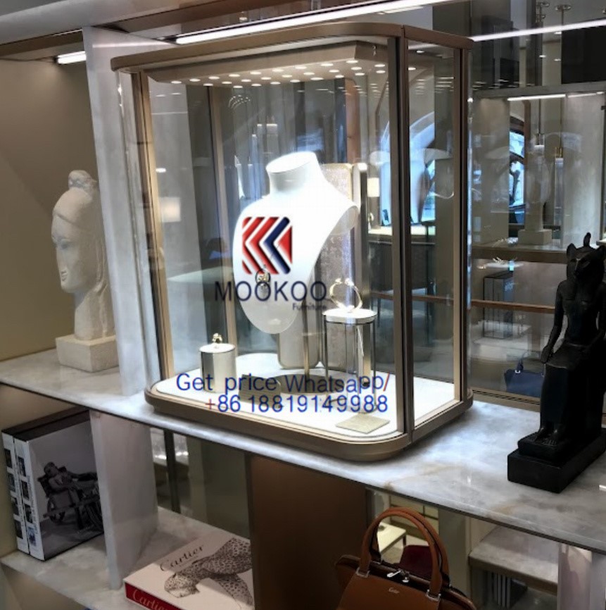 Cartier display showcase gold cabinet 304 Cartier display showcase gold cabinet 304