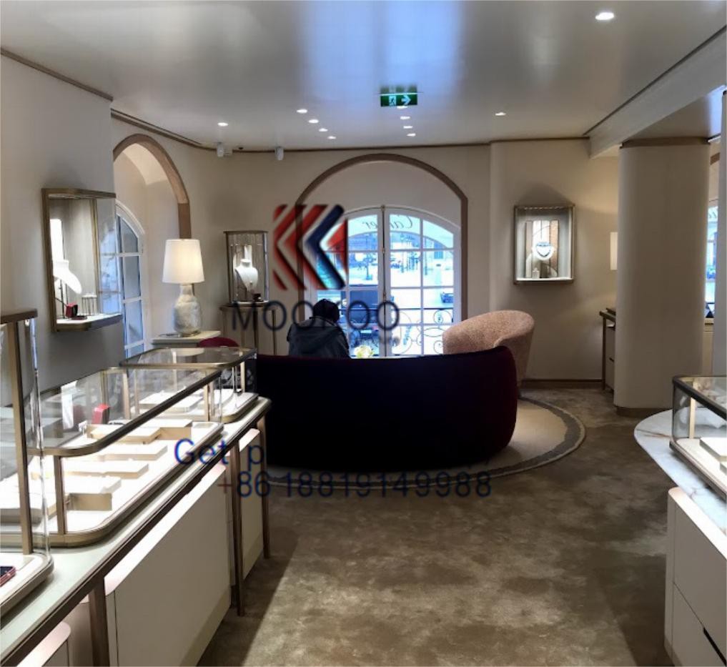 Cartier display showcase gold cabinet 305 Cartier display showcase gold cabinet 305