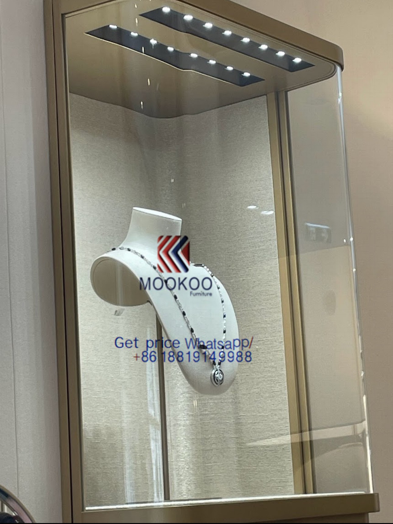 Cartier display showcase gold cabinet 306 Cartier display showcase gold cabinet 306