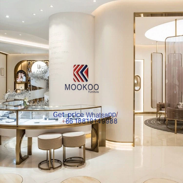 Cartier display showcase gold cabinet 233 Cartier display showcase gold cabinet 233