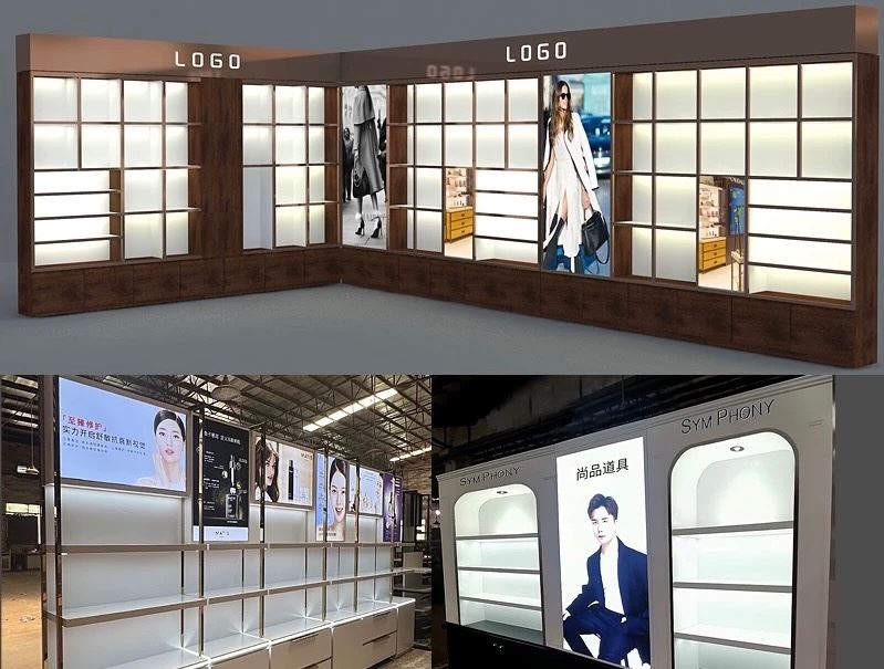 Perfume Glass Display Showcasefor Duty Free Shop