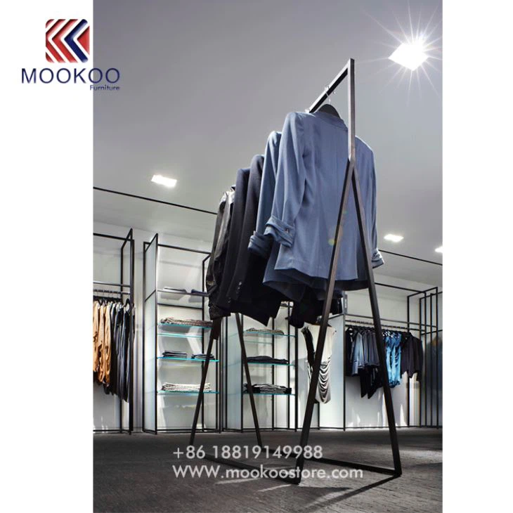 Black Metal Display For Clothing