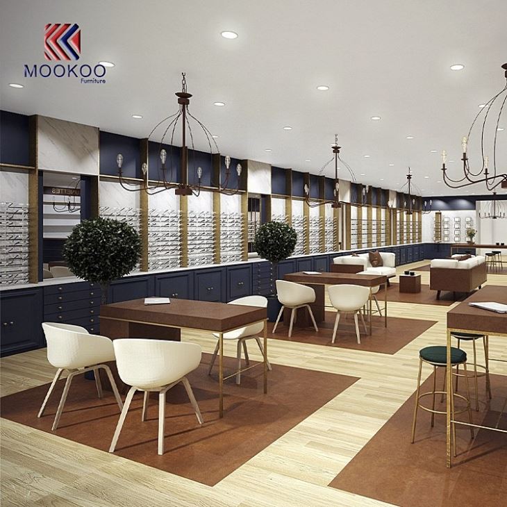 High-Level Eyewear Wall Mount Glasses Store Interior Decoration