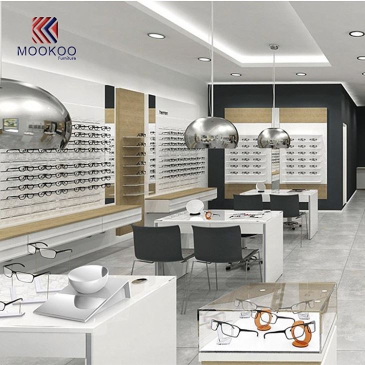 Optical Eyewear Furniture Display Wall Shelf Showcase Design