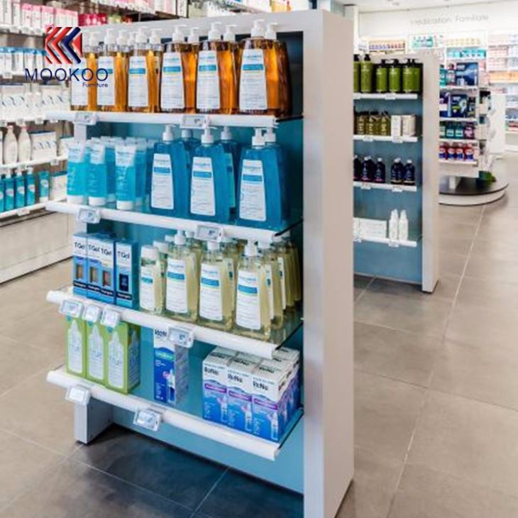 European Stylish Style Pharmacy Flagship Shop Display Shelves