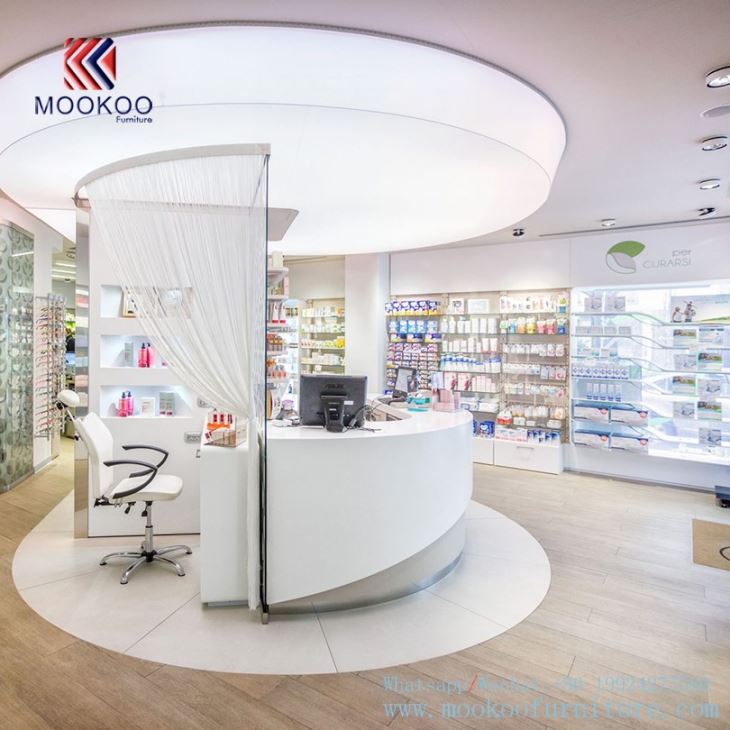 Pharmacy Shop Display Furniture With LED Light