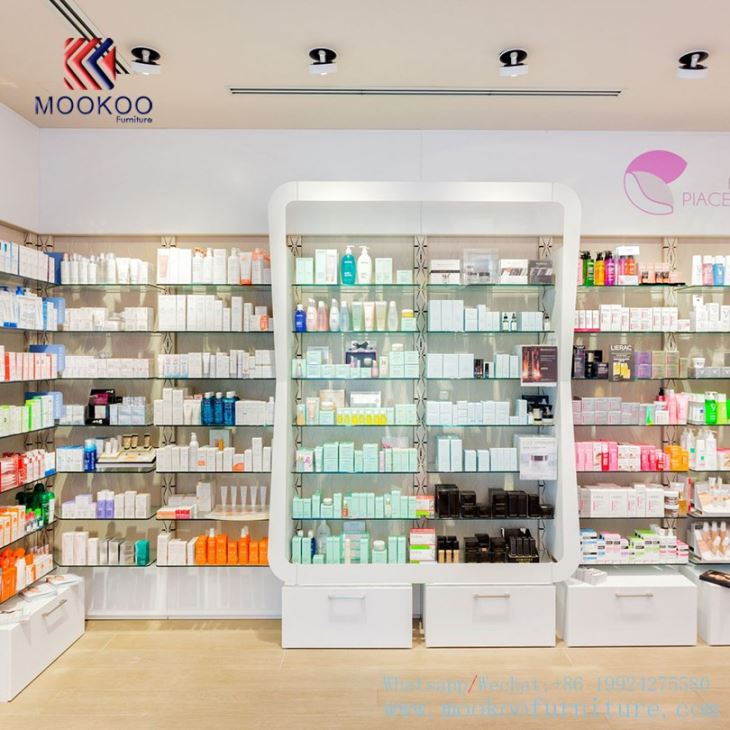 Pharmacy Shop Display Furniture With LED Light