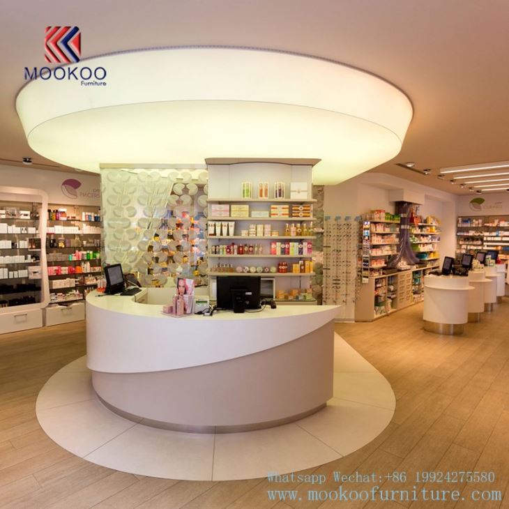 Pharmacy Shop Display Furniture With LED Light