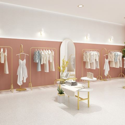 מדפים לתצוגה חנות בגדים ציוד